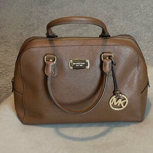 Michael Kors Brown Leather Satchel EUC, Like New
